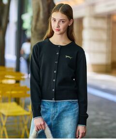 【CLASSY．12月号掲載】タイガーエンブロイダリークルーネックカーディガン