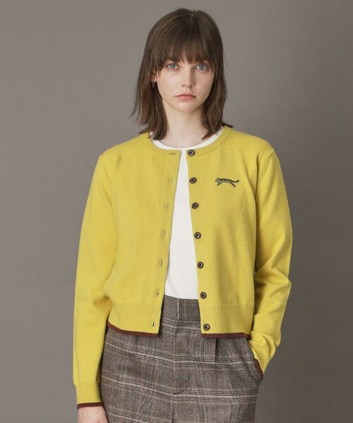 DRESSTERIOR / ドレステリア カーディガン・ボレロ | 【CLASSY.12月号掲載】タイガーエンブロイダリークルーネックカーディガン(イエロー(031))