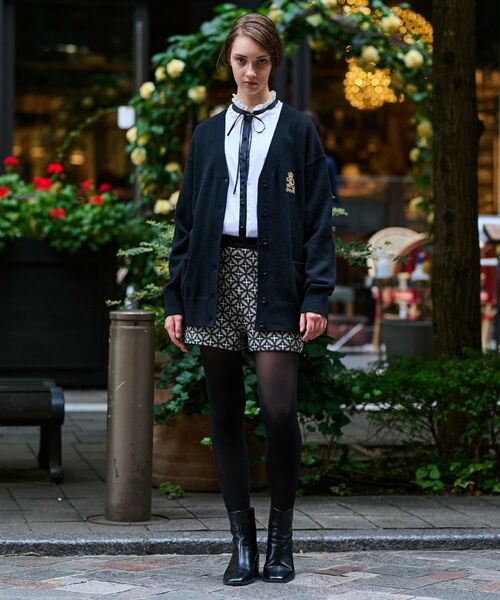 DRESSTERIOR / ドレステリア カーディガン・ボレロ | 【otonaMUSE 11月号掲載】レタードニットカーディガン | 詳細1