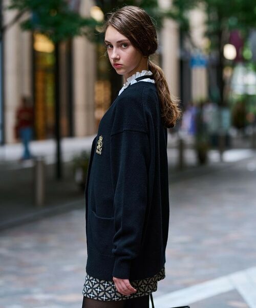 DRESSTERIOR / ドレステリア カーディガン・ボレロ | 【otonaMUSE 11月号掲載】レタードニットカーディガン | 詳細6