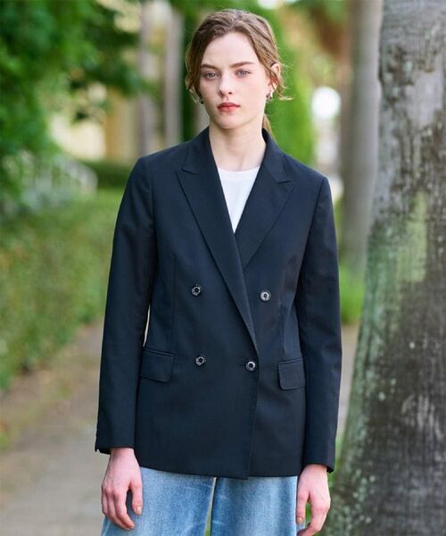 DRESSTERIOR / ドレステリア テーラードジャケット | 【セットアップ可/オンオフ】ブラックダブルジャケット | 詳細4