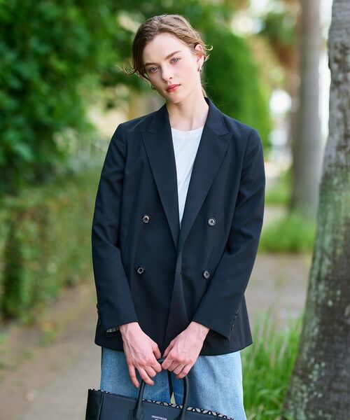 DRESSTERIOR / ドレステリア テーラードジャケット | 【セットアップ可/オンオフ】ブラックダブルジャケット | 詳細5