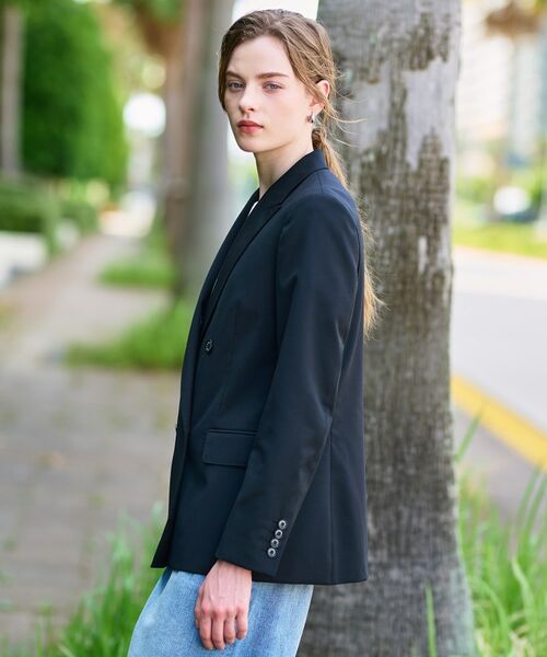 DRESSTERIOR / ドレステリア テーラードジャケット | 【セットアップ可/オンオフ】ブラックダブルジャケット | 詳細8