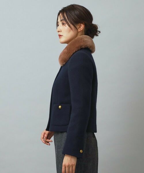 DRESSTERIOR / ドレステリア レザーブルゾン・ジャケット | 【otonaMUSE 11月号掲載】2WAYファーカラーメルトンジャケット | 詳細18