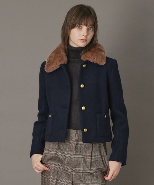DRESSTERIOR / ドレステリア レザーブルゾン・ジャケット | 【otonaMUSE 11月号掲載】2WAYファーカラーメルトンジャケット | 詳細3