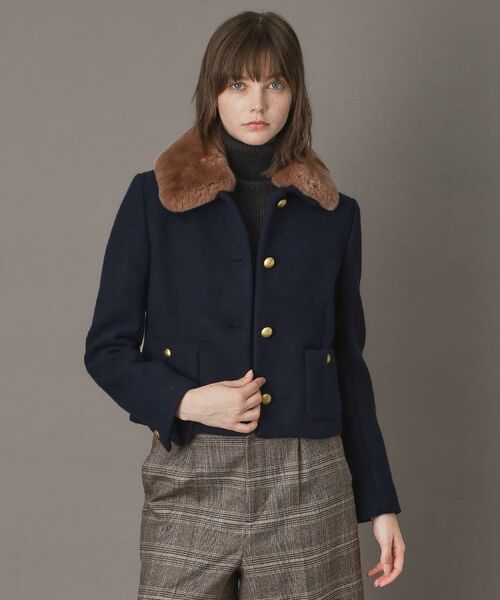 DRESSTERIOR / ドレステリア レザーブルゾン・ジャケット | 【otonaMUSE 11月号掲載】2WAYファーカラーメルトンジャケット | 詳細4