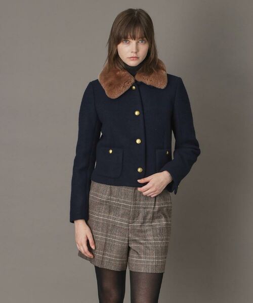 DRESSTERIOR / ドレステリア レザーブルゾン・ジャケット | 【otonaMUSE 11月号掲載】2WAYファーカラーメルトンジャケット | 詳細7