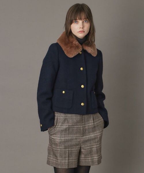 DRESSTERIOR / ドレステリア レザーブルゾン・ジャケット | 【otonaMUSE 11月号掲載】2WAYファーカラーメルトンジャケット | 詳細8