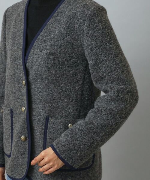 DRESSTERIOR / ドレステリア ノーカラージャケット | チロリアンニットジャケット | 詳細16