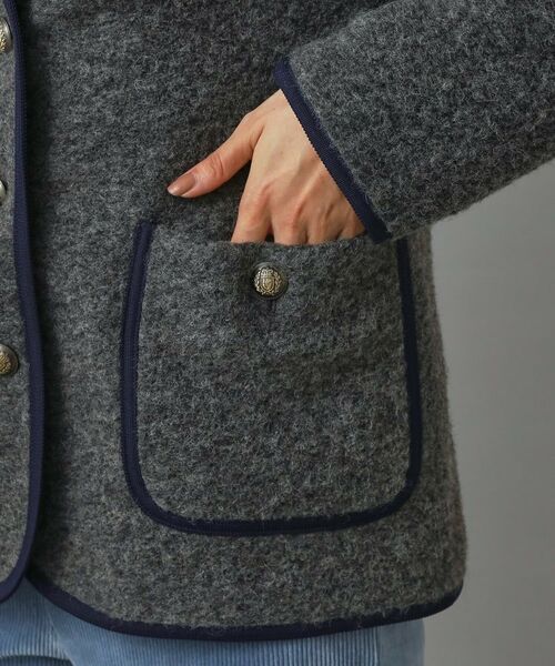 DRESSTERIOR / ドレステリア ノーカラージャケット | チロリアンニットジャケット | 詳細18