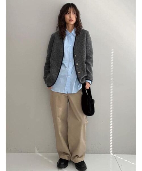 DRESSTERIOR / ドレステリア ノーカラージャケット | チロリアンニットジャケット | 詳細23
