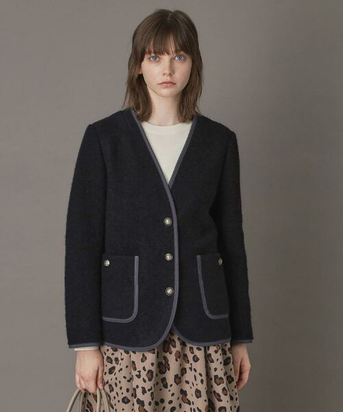 DRESSTERIOR / ドレステリア ノーカラージャケット | チロリアンニットジャケット | 詳細3