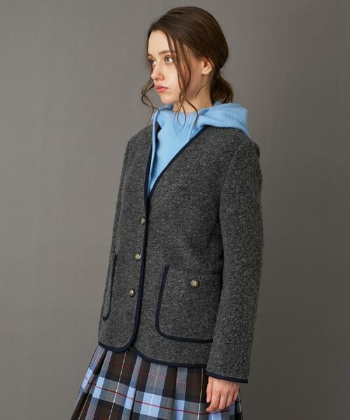 DRESSTERIOR / ドレステリア ノーカラージャケット | チロリアンニットジャケット | 詳細8