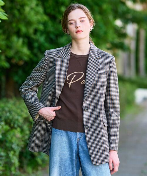 DRESSTERIOR / ドレステリア テーラードジャケット | 【きれいめカジュアル/オンオフ】ガンクラブチェックジャケット | 詳細4