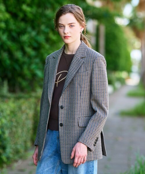 DRESSTERIOR / ドレステリア テーラードジャケット | 【きれいめカジュアル/オンオフ】ガンクラブチェックジャケット | 詳細5