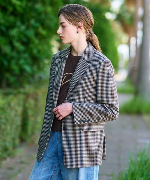 DRESSTERIOR / ドレステリア テーラードジャケット | 【きれいめカジュアル/オンオフ】ガンクラブチェックジャケット | 詳細6