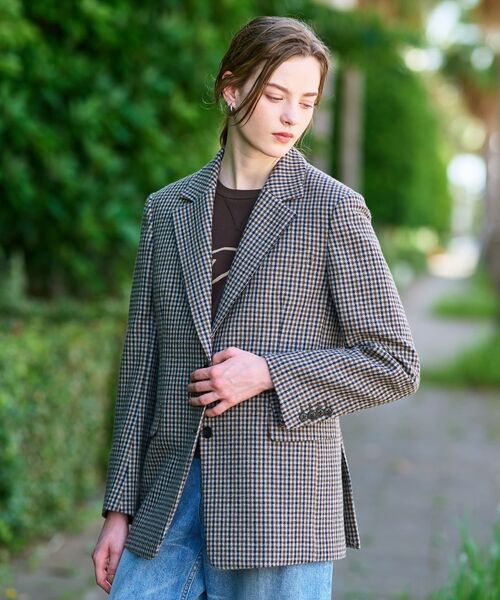 DRESSTERIOR / ドレステリア テーラードジャケット | 【きれいめカジュアル/オンオフ】ガンクラブチェックジャケット | 詳細8