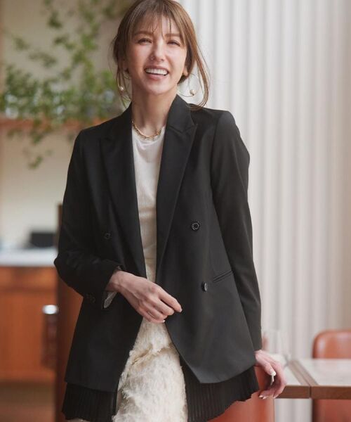DRESSTERIOR / ドレステリア テーラードジャケット | 【モデル美香×DRESSTERIOR】美香さんコラボプリーツヘムジャケット | 詳細1