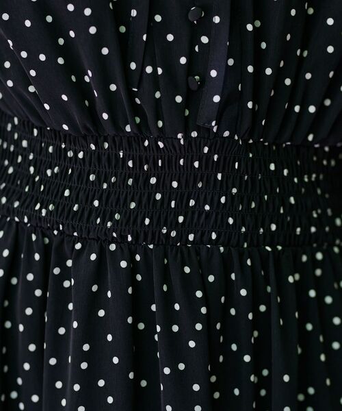 DRESSTERIOR / ドレステリア ロング・マキシ丈ワンピース | 【手洗い可】ウエストシャーリングドットワンピース | 詳細11