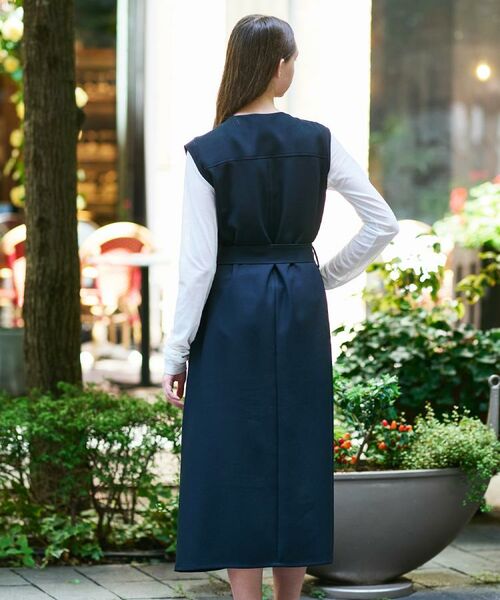 DRESSTERIOR / ドレステリア ロング・マキシ丈ワンピース | 【洗える/前開きボタン】ウォッシャブルツイードライクワンピース | 詳細16