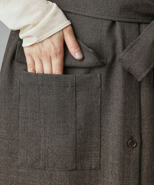 DRESSTERIOR / ドレステリア ロング・マキシ丈ワンピース | 【洗える/前開きボタン】ウォッシャブルツイードライクワンピース | 詳細9