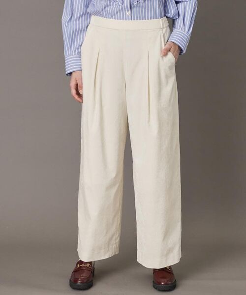 DRESSTERIOR / ドレステリア パンツ | ソフト別珍イージーパンツ(アイボリー(004))