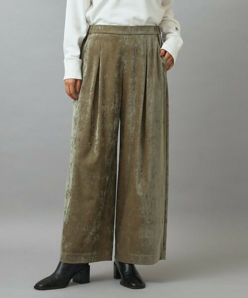DRESSTERIOR / ドレステリア パンツ | ソフト別珍イージーパンツ(オリーブグリーン(026))