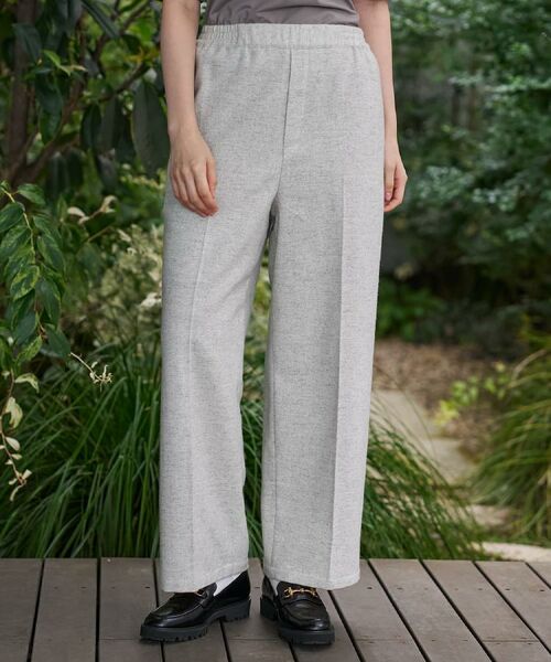 DRESSTERIOR / ドレステリア パンツ | ウォッシャブルツイードイージーパンツ(ライトグレー(011))