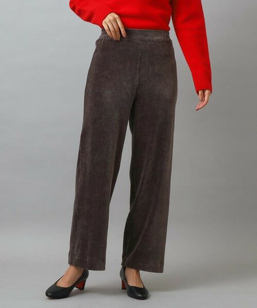 DRESSTERIOR / ドレステリア パンツ | コーデュロイイージーワイドパンツ(チャコールグレー(014))