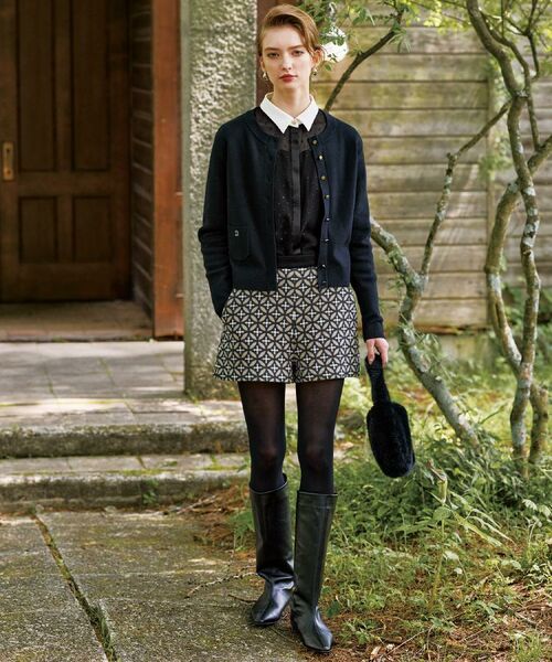 DRESSTERIOR / ドレステリア ショート・ハーフ・半端丈パンツ | 【otonaMUSE 11月号掲載】オーバーラップサークルショートパンツ | 詳細1