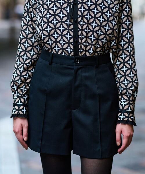 DRESSTERIOR / ドレステリア ショート・ハーフ・半端丈パンツ | 【美人百花/モデル美香着用/otonaMUSE 11月号掲載】ブラックSET UPショートパンツ | 詳細11