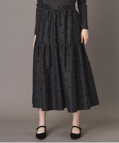 【CLASSY.12月号掲載】フロッキードットスカート