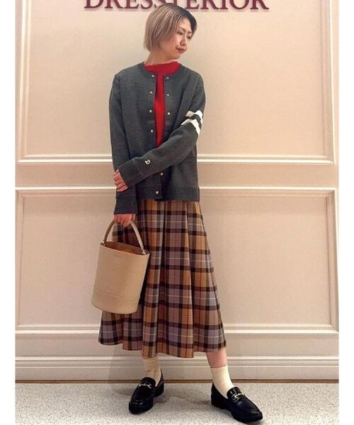 DRESSTERIOR / ドレステリア ロング・マキシ丈スカート | チェックタックソフトプリーツスカート | 詳細23