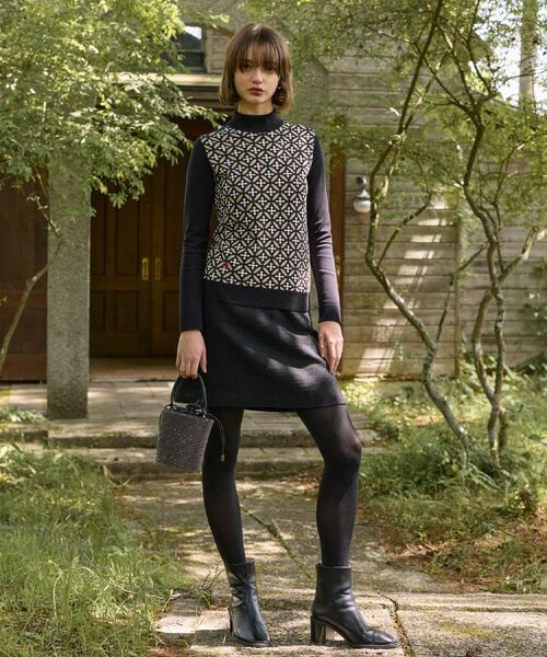 DRESSTERIOR / ドレステリア ミニ・ひざ丈スカート | 【otonaMUSE 11月号掲載/セットアップ可】ブッチャーツイードミニスカート | 詳細1