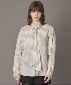 DRESSTERIOR / ドレステリア シャツ・ブラウス | 【洗える/オンオフ/otonaMUSE 11月号掲載】3WAYタイ付きアーカーストライプシャツ