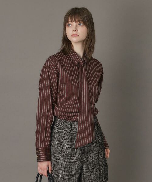 DRESSTERIOR / ドレステリア シャツ・ブラウス | 【洗える/オンオフ/otonaMUSE 11月号掲載】3WAYタイ付きアーカーストライプシャツ | 詳細10