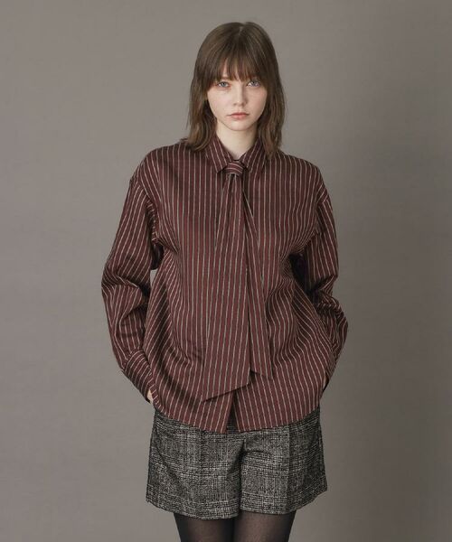 DRESSTERIOR / ドレステリア シャツ・ブラウス | 【洗える/オンオフ/otonaMUSE 11月号掲載】3WAYタイ付きアーカーストライプシャツ | 詳細11