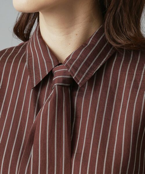 DRESSTERIOR / ドレステリア シャツ・ブラウス | 【洗える/オンオフ/otonaMUSE 11月号掲載】3WAYタイ付きアーカーストライプシャツ | 詳細19