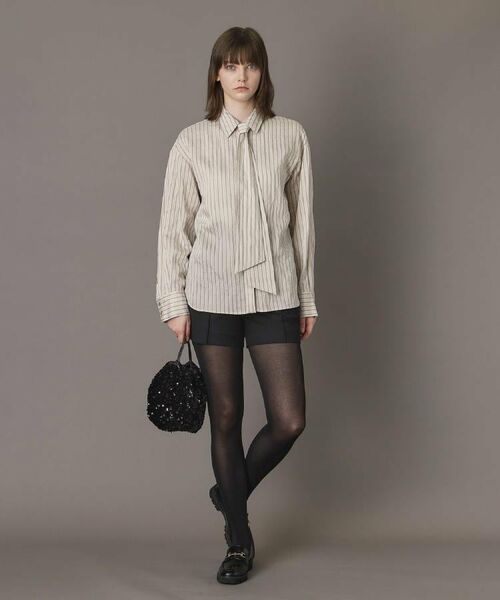 DRESSTERIOR / ドレステリア シャツ・ブラウス | 【洗える/オンオフ/otonaMUSE 11月号掲載】3WAYタイ付きアーカーストライプシャツ | 詳細24