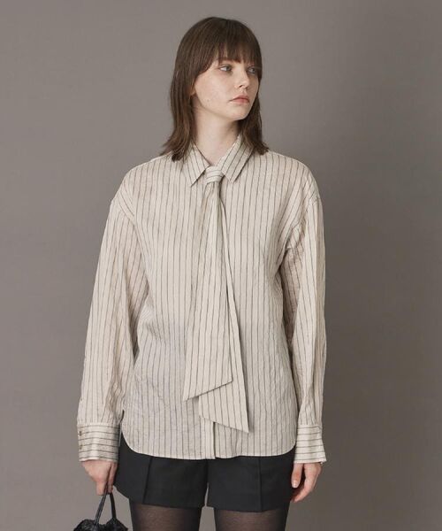 DRESSTERIOR / ドレステリア シャツ・ブラウス | 【洗える/オンオフ/otonaMUSE 11月号掲載】3WAYタイ付きアーカーストライプシャツ | 詳細25