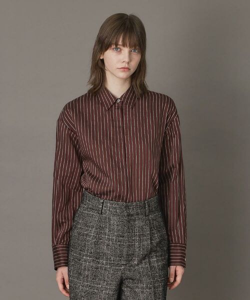 DRESSTERIOR / ドレステリア シャツ・ブラウス | 【洗える/オンオフ/otonaMUSE 11月号掲載】3WAYタイ付きアーカーストライプシャツ | 詳細6