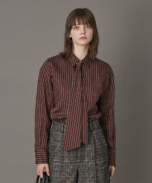DRESSTERIOR / ドレステリア シャツ・ブラウス | 【洗える/オンオフ/otonaMUSE 11月号掲載】3WAYタイ付きアーカーストライプシャツ | 詳細7