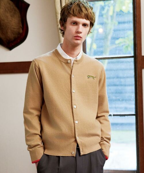 DRESSTERIOR / ドレステリア カーディガン・ボレロ | 【Monomax11月号掲載】タイガーエンブロイダリー ラウンドネックカーディガン(ベージュ(052))