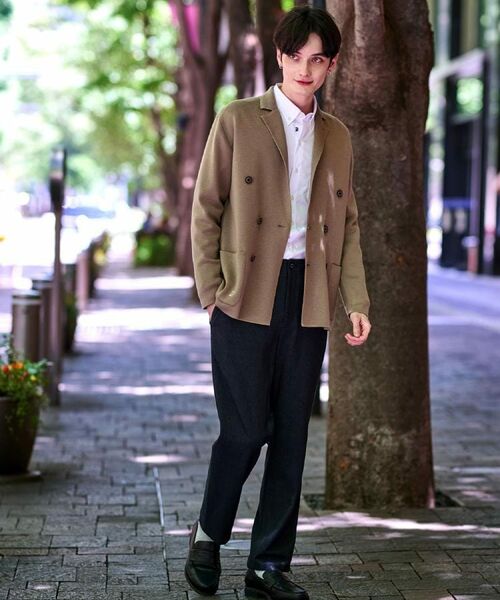 DRESSTERIOR / ドレステリア テーラードジャケット | ダブルブレスト ニットジャケット | 詳細1