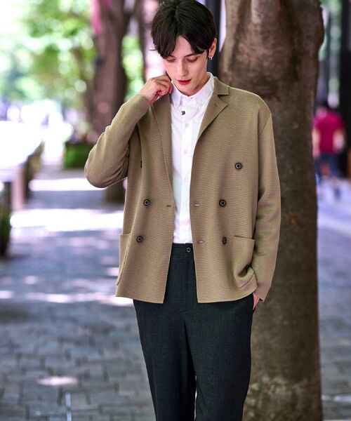 DRESSTERIOR / ドレステリア テーラードジャケット | ダブルブレスト ニットジャケット | 詳細4