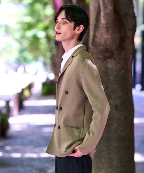 DRESSTERIOR / ドレステリア テーラードジャケット | ダブルブレスト ニットジャケット | 詳細5