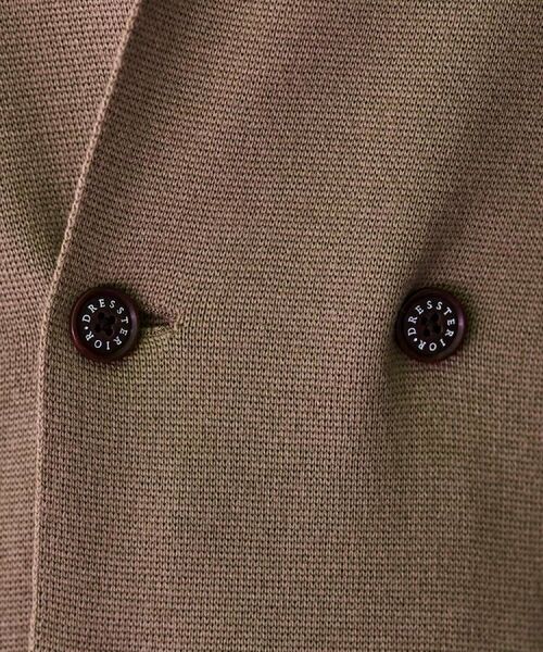 DRESSTERIOR / ドレステリア テーラードジャケット | ダブルブレスト ニットジャケット | 詳細7