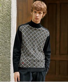 DRESSTERIOR / ドレステリア ニット・セーター | オーバーラップサークルジャカード タートルニット