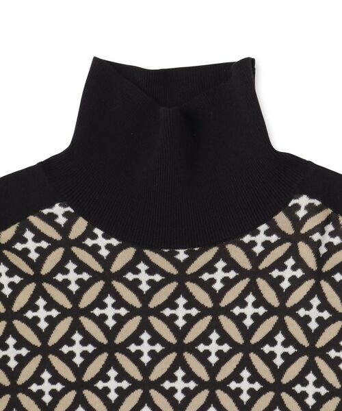 DRESSTERIOR / ドレステリア ニット・セーター | オーバーラップサークルジャカード タートルニット | 詳細13