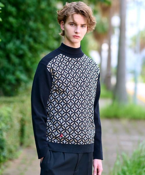DRESSTERIOR / ドレステリア ニット・セーター | オーバーラップサークルジャカード タートルニット | 詳細5